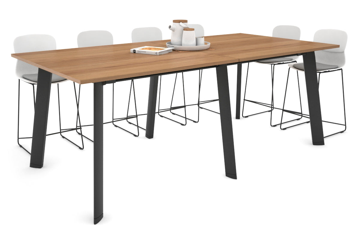 Switch Collaborative Large Counter High Table [2400L x 1200W] Jasonl black leg salvage oak 