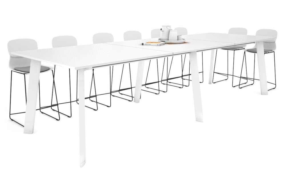 Switch Collaborative Large Counter High Table [3600L x 1200W]-white leg white 