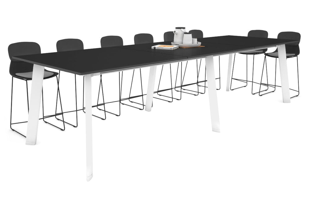Switch Collaborative Large Counter High Table [3600L x 1200W]-white leg black 