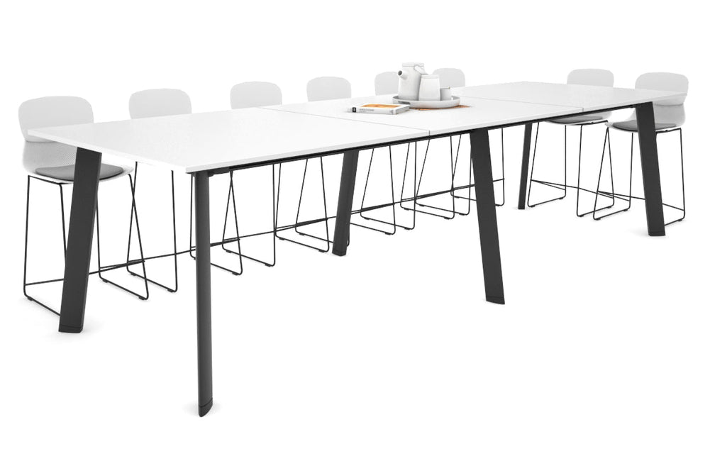 Switch Collaborative Large Counter High Table [3600L x 1200W]-black leg white 