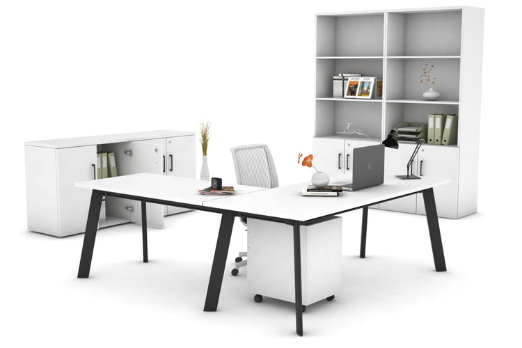 Switch Executive Corner Desk [1600L x 1800W with Cable Scallop] Jasonl 