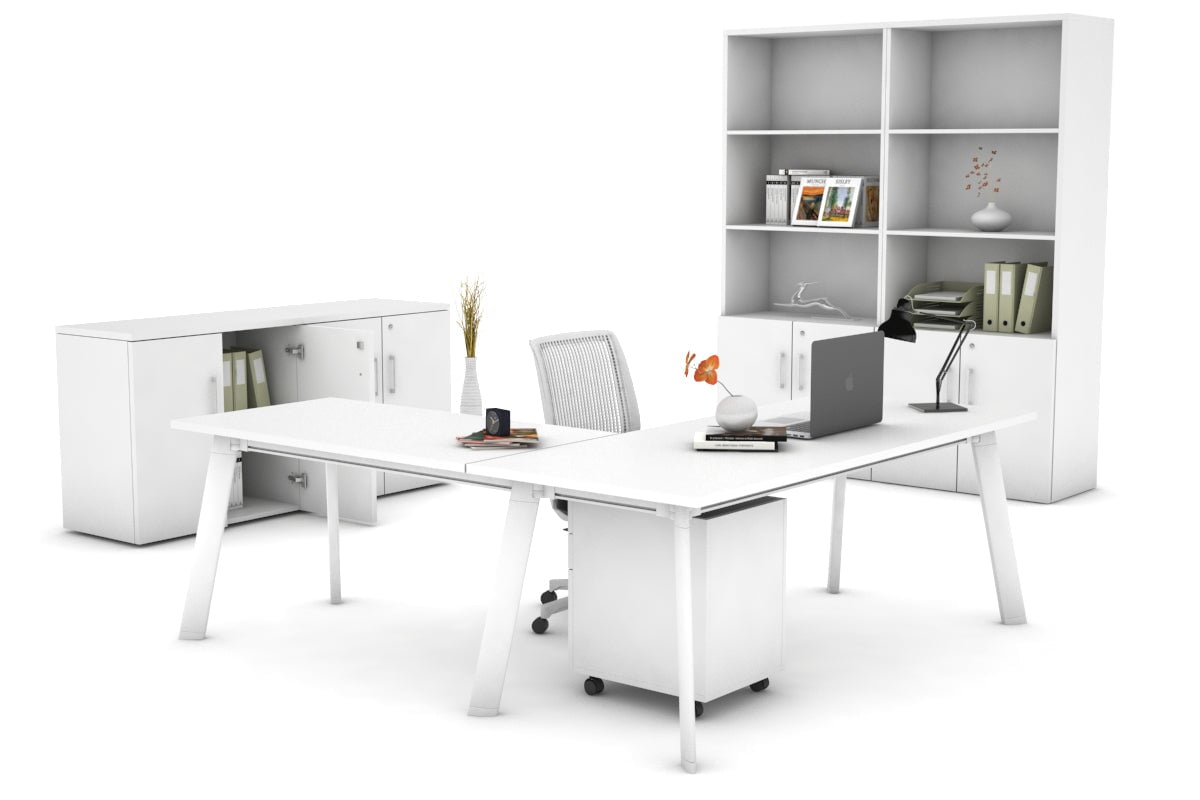 Switch Executive Corner Desk [1800L x 1550W with Cable Scallop] Jasonl 