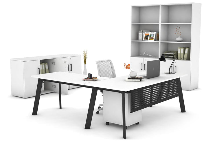 Switch Executive Corner Desk [1800L x 1800W with Cable Scallop] Jasonl 