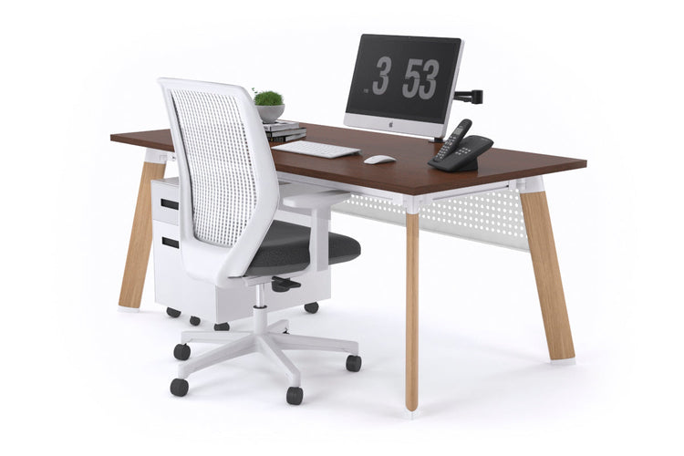 Switch Executive Desk [1200L x 700W] Jasonl wood imprint leg wenge modesty panel
