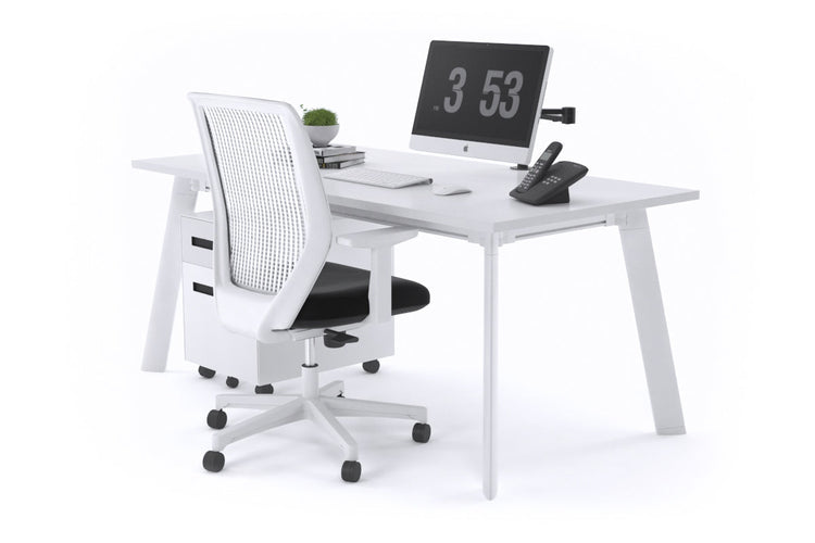 Switch Executive Desk [1200L x 700W] Jasonl white leg white none