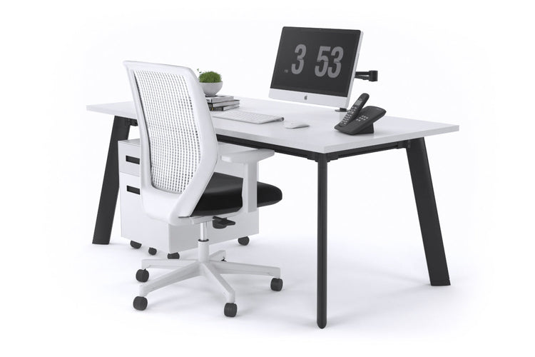 Switch Executive Desk [1200L x 700W] Jasonl black leg white none