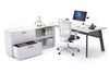 Switch Executive Setting With Uniform Spine - Black Frame [1800L x 800W with Cable Scallop] - Thumbnail 10 