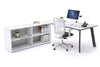 Switch Executive Setting With Uniform Spine - Black Frame [1800L x 800W with Cable Scallop] - Thumbnail 1 