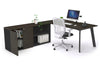Switch Executive Setting With Uniform Spine - Black Frame [1800L x 800W with Cable Scallop] - Thumbnail 39 