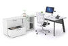 Switch Executive Setting With Uniform Spine - Black Frame [1800L x 800W with Cable Scallop] - Thumbnail 11 