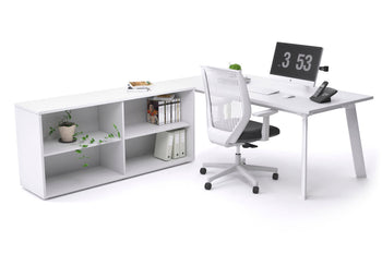  - Switch Executive Setting With Uniform Spine - White Frame [1600L x 700W] - 1