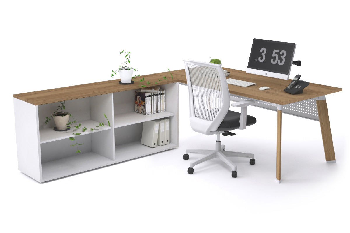 Switch Executive Setting With Uniform Spine - Wood Imprint Frame [1600L x 700W] Jasonl salvage oak white modesty open bookcase
