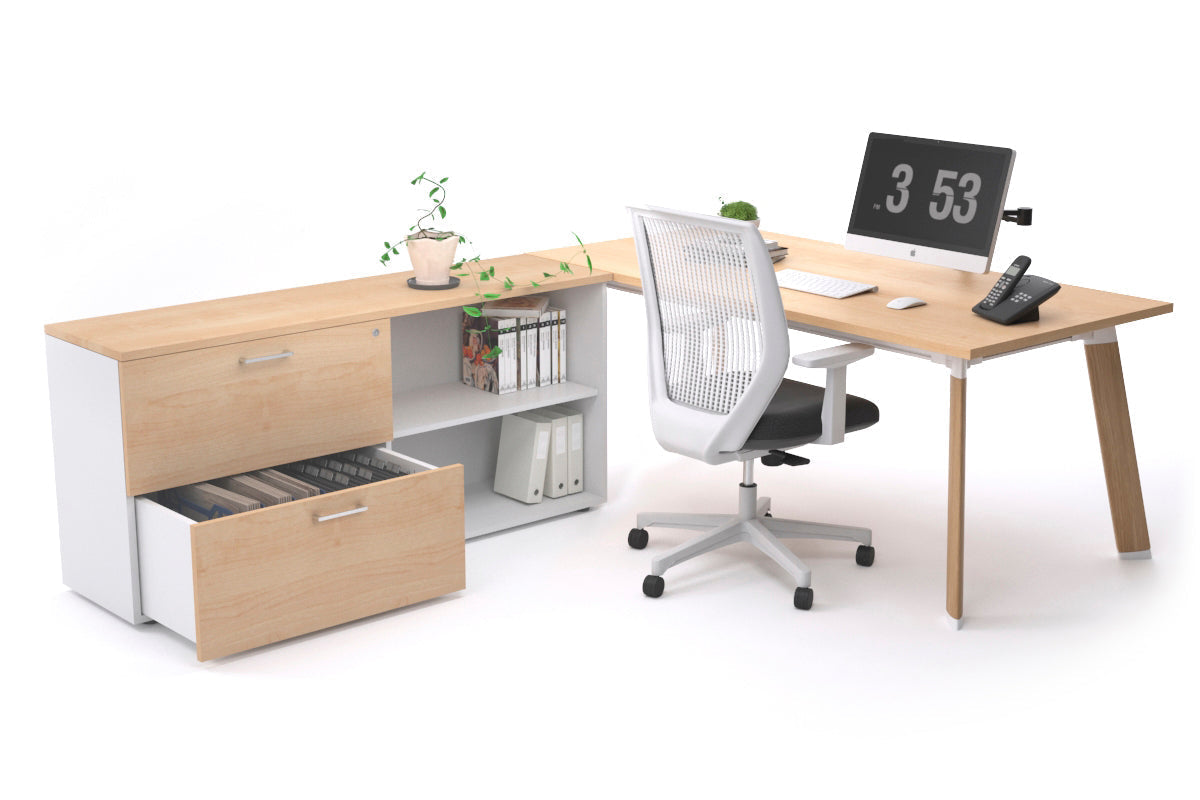 Switch Executive Setting With Uniform Spine - Wood Imprint Frame [1600L x 700W] Jasonl maple none 2 drawer open filing cabinet