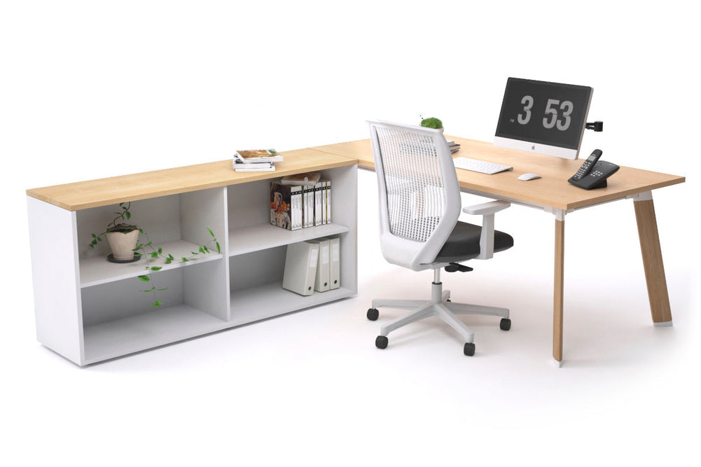 Switch Executive Setting With Uniform Spine - Wood Imprint Frame [1800L x 700W]-maple none open bookcase