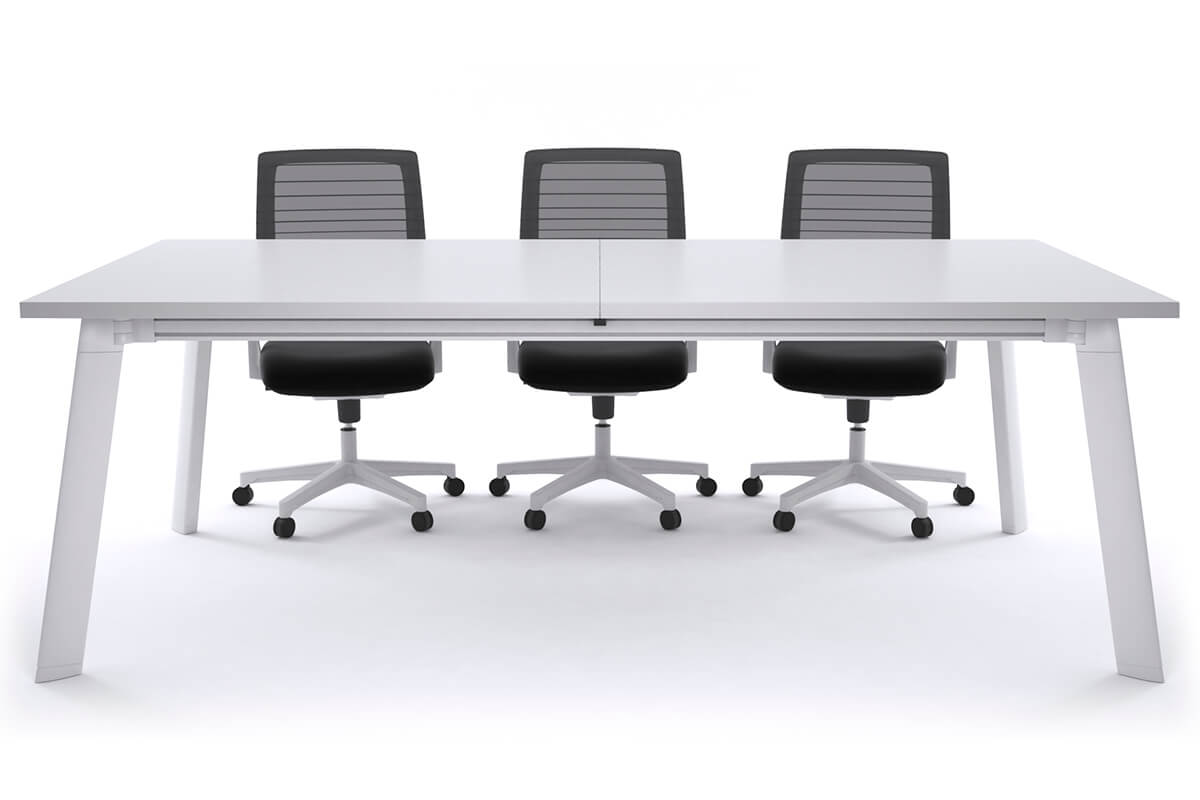 Switch Meeting Room Table [2400L x 1200W] Jasonl White white 