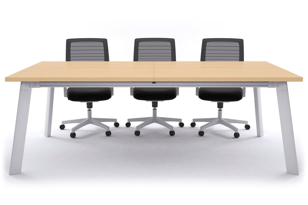Switch Meeting Room Table [2400L x 1200W]-White maple 