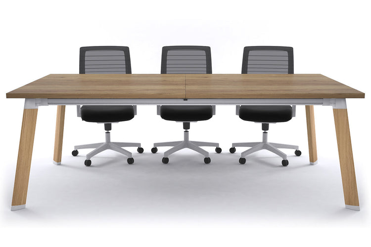 Switch Meeting Room Table [2400L x 1200W] Jasonl Wood imprint salvage oak 