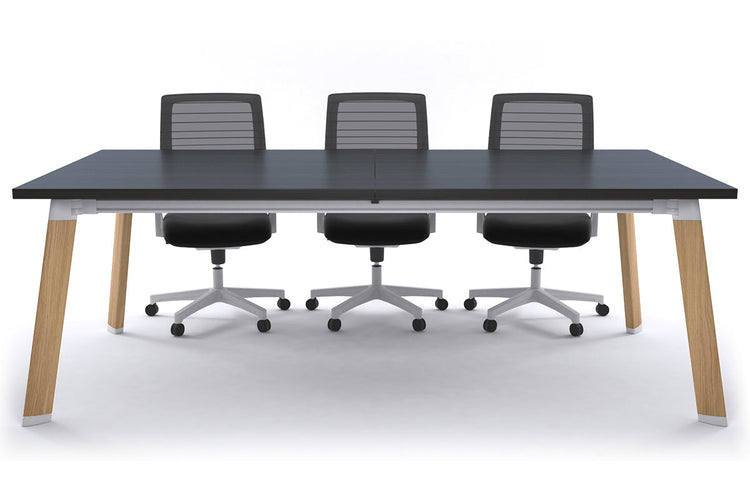 Switch Meeting Room Table [2400L x 1200W] Jasonl Wood imprint dark oak 