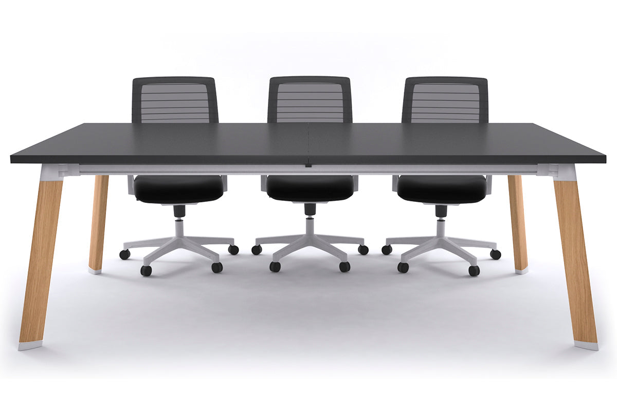 Switch Meeting Room Table [2400L x 1200W] Jasonl Wood imprint black 