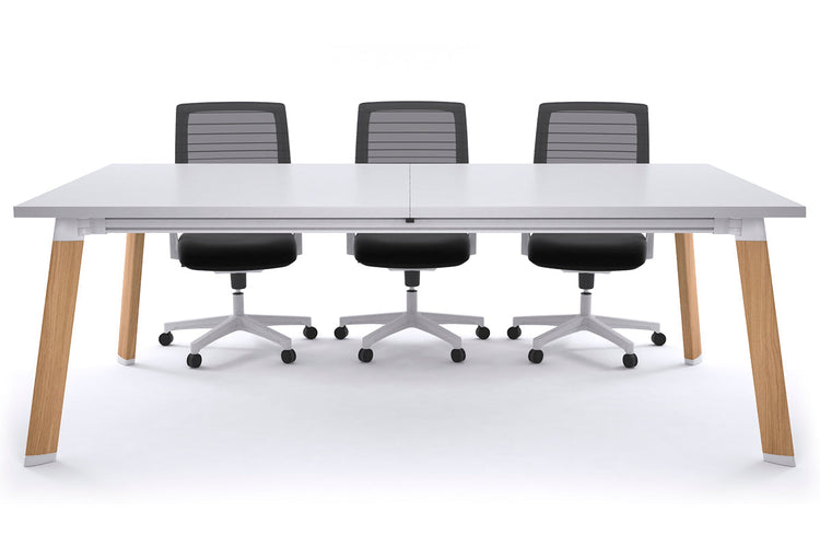 Switch Meeting Room Table [2400L x 1200W] Jasonl Wood imprint white 
