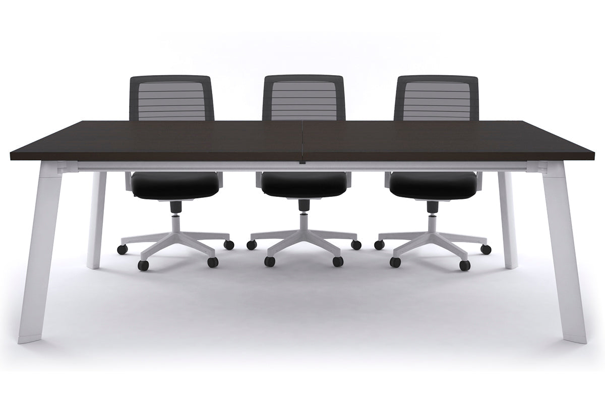 Switch Meeting Room Table [2400L x 1200W] Jasonl White wenge 