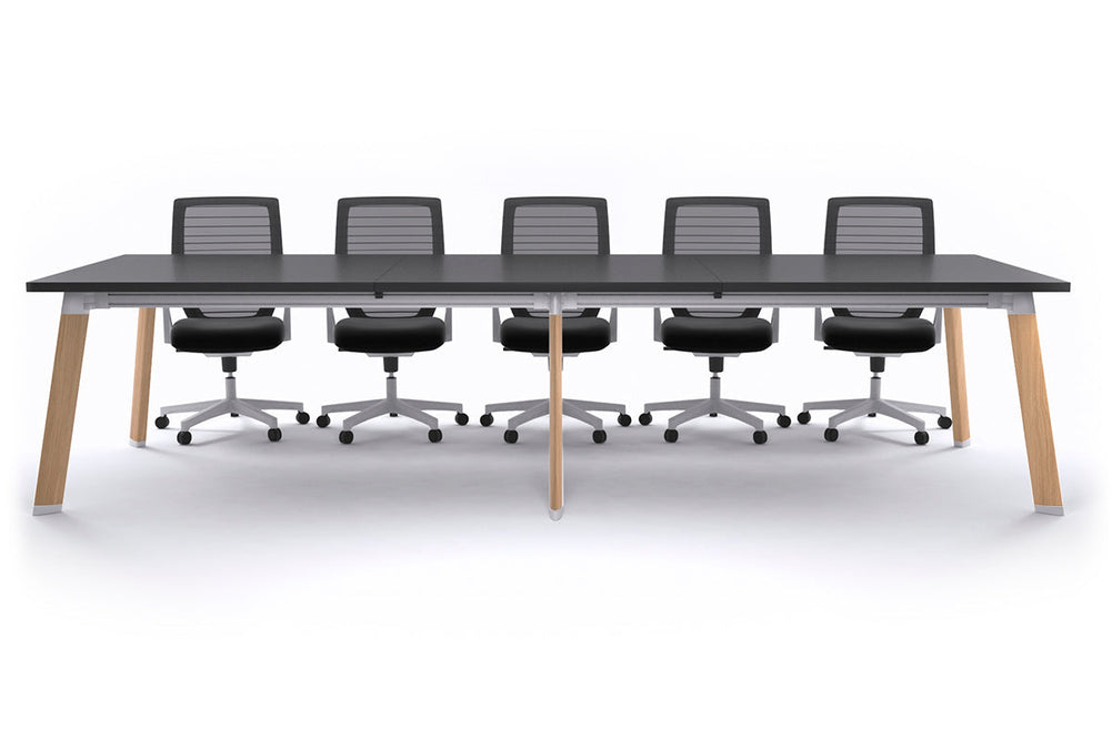 Switch Meeting Room Table [3600L x 1200W]-Wood imprint black 