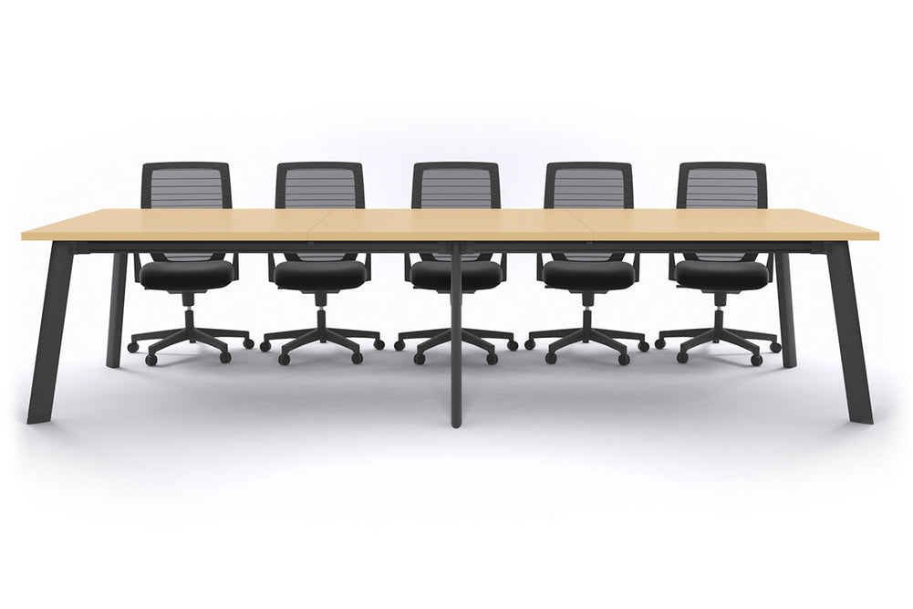 Switch Meeting Room Table [3600L x 1200W]-Black maple 