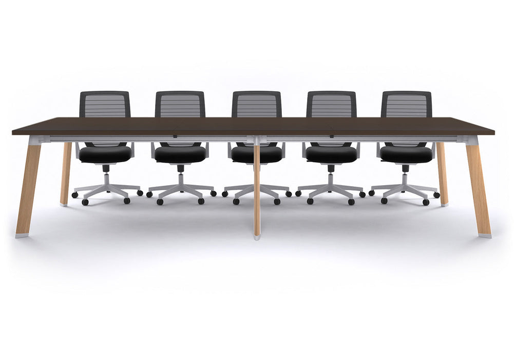 Switch Meeting Room Table [3600L x 1200W]-Black dark oak 