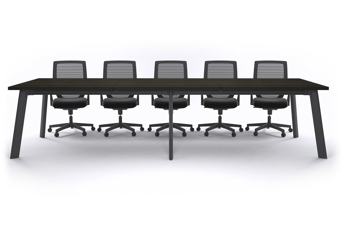 Switch Meeting Room Table [3600L x 1200W] Jasonl Black dark oak 