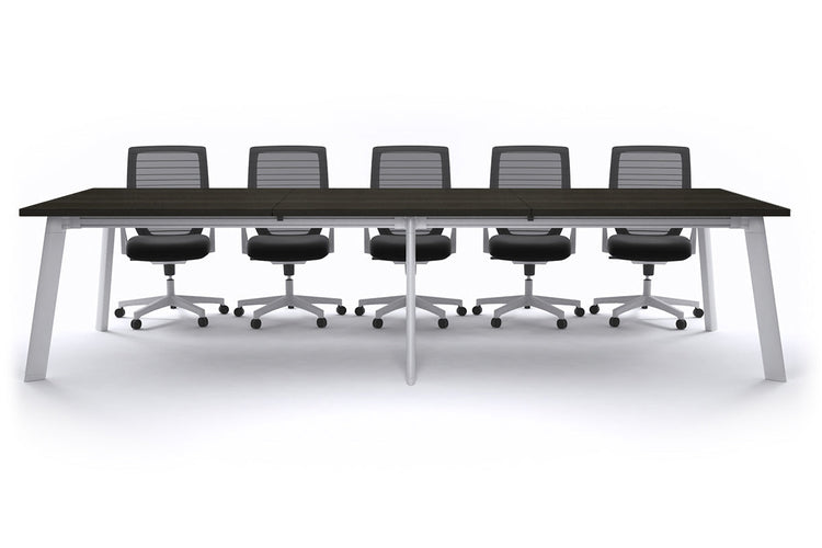 Switch Meeting Room Table [3600L x 1200W] Jasonl White dark oak 