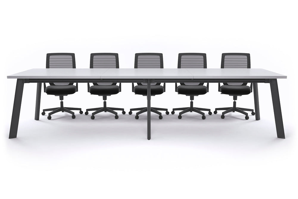 Switch Meeting Room Table [3600L x 1200W]-Black white 