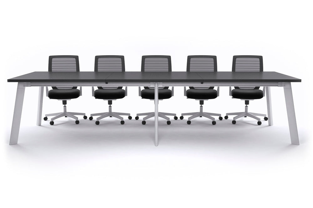 Switch Meeting Room Table [3600L x 1200W]-White black 