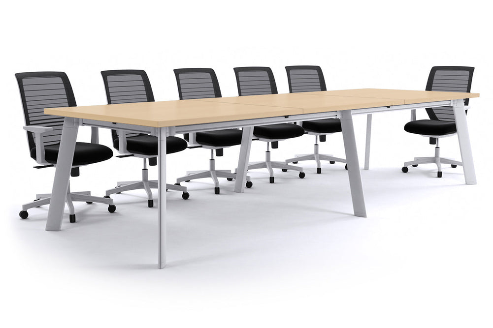 Switch Meeting Room Table [3600L x 1200W]-Black dark oak 
