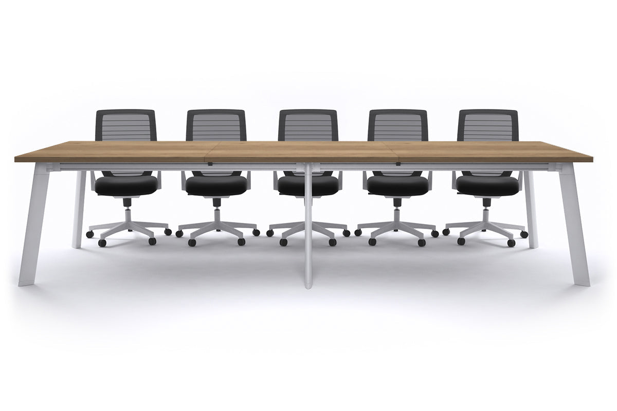 Switch Meeting Room Table [3600L x 1200W] Jasonl White salvage oak 