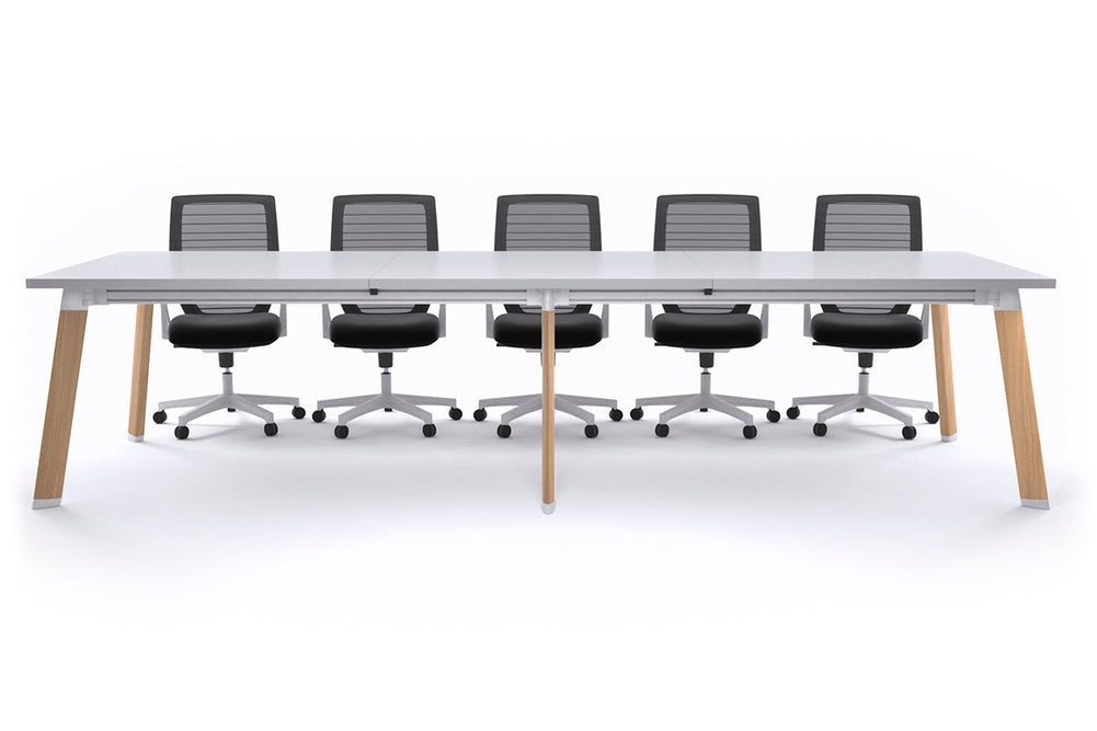 Switch Meeting Room Table [3600L x 1200W]-Wood imprint white 