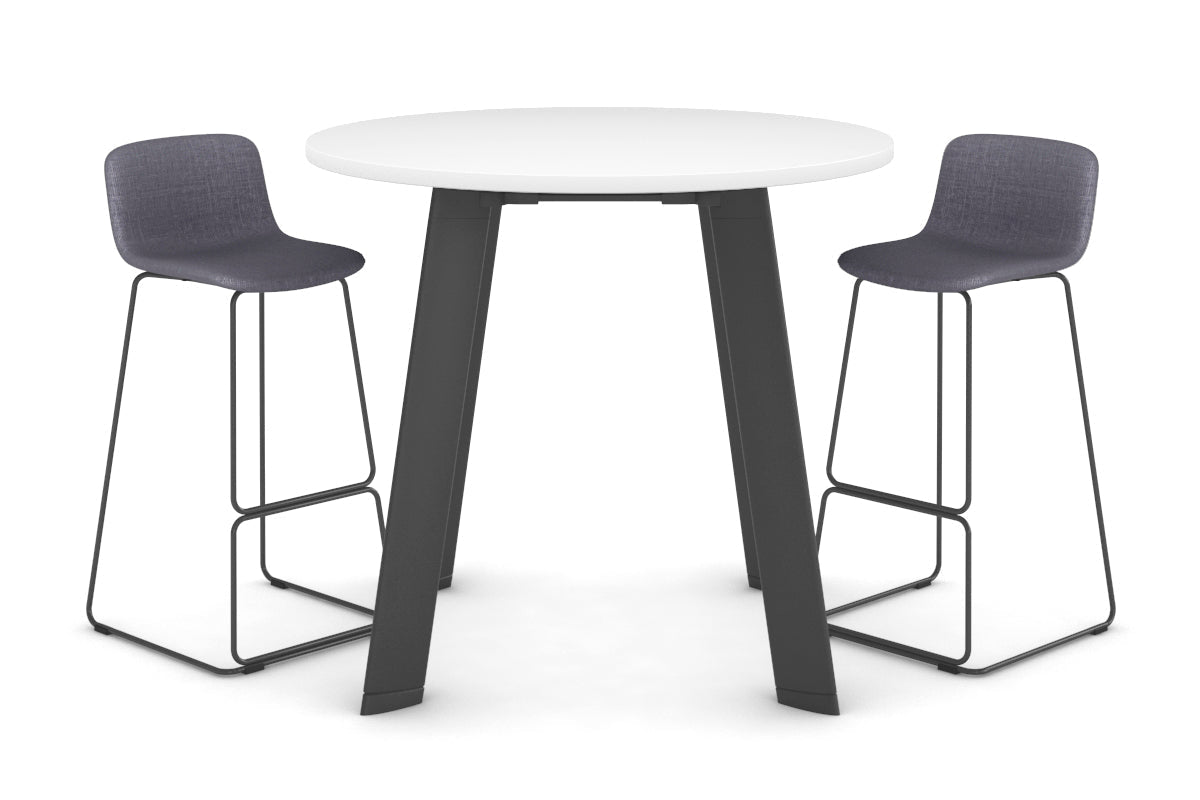 Switch Round Counter Table Frame [1000 mm] Jasonl Black leg white 