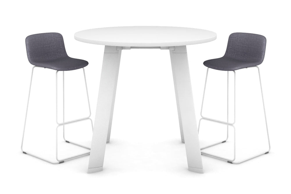 Switch Round Counter Table Frame [1000 mm]-White leg white 