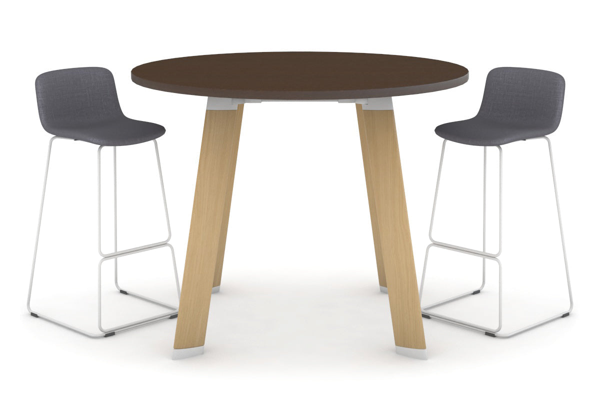 Switch Round Counter Table Frame [1350 mm]-Wood imprint leg wenge 