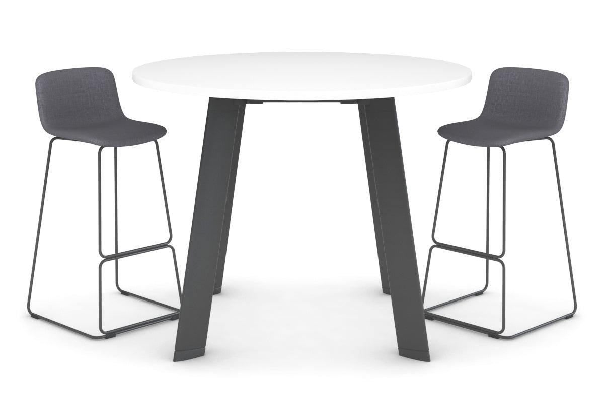 Switch Round Counter Table Frame [1350 mm] Jasonl Black leg white 