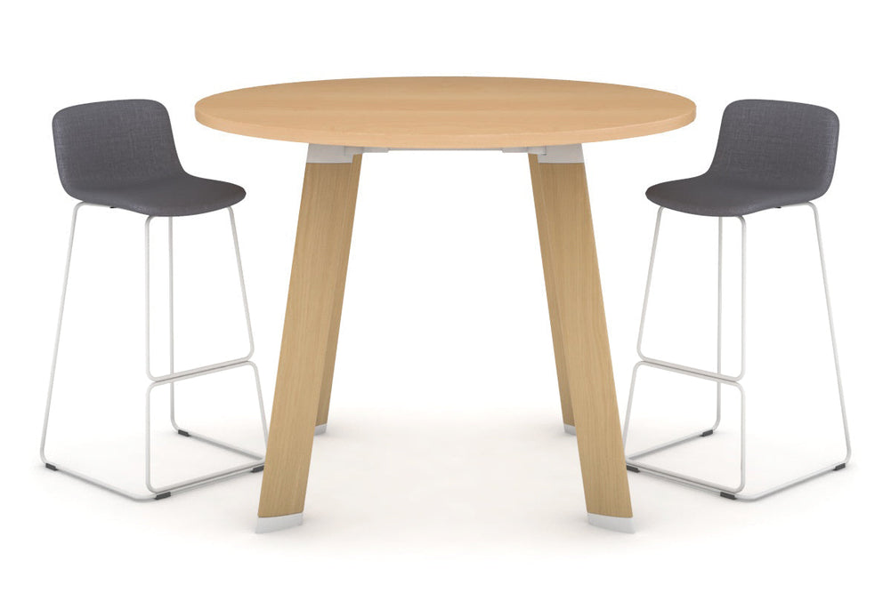 Switch Round Counter Table Frame [1350 mm]-Wood imprint leg maple 