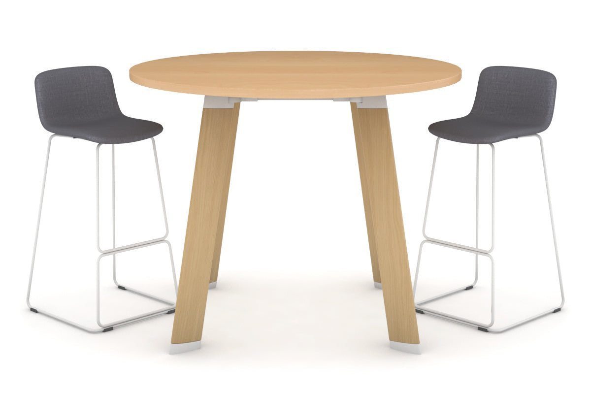 Switch Round Counter Table Frame [1350 mm]-Wood imprint leg maple 