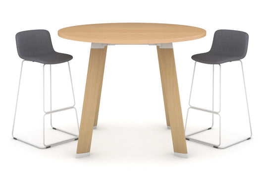 Switch Round Counter Table Frame [1350 mm] Jasonl Wood imprint leg maple 