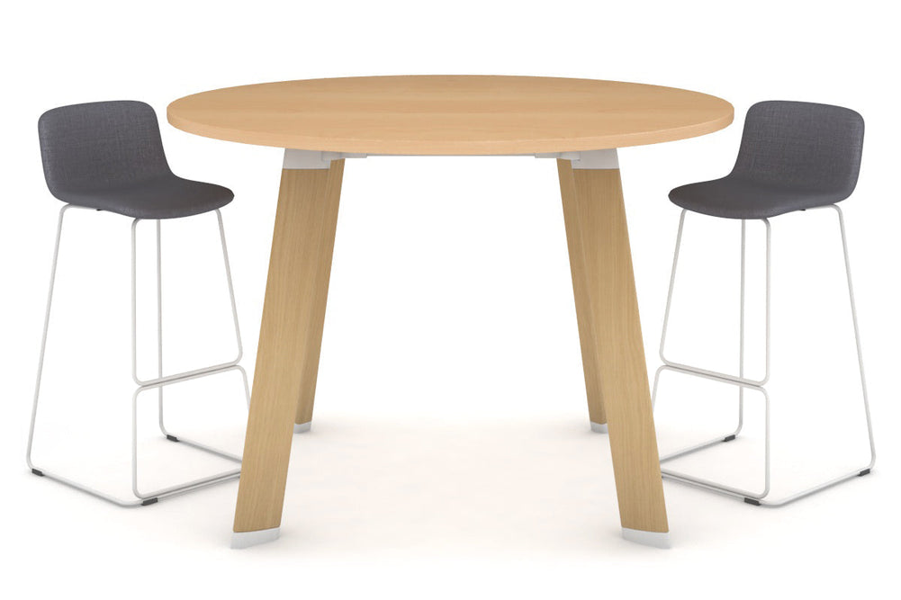 Switch Round Counter Table Frame [1500 mm]-Wood imprint leg maple 