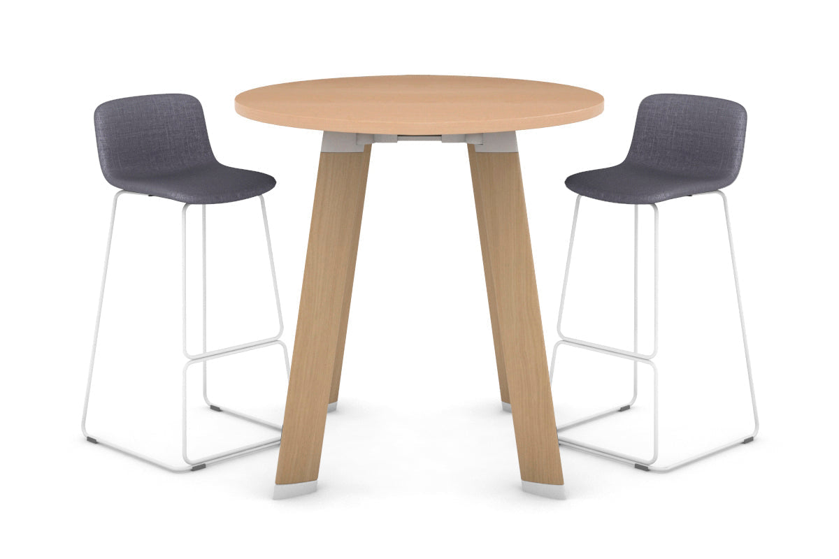 Switch Round Counter Table Frame [800 mm] Jasonl Wood imprint leg maple 