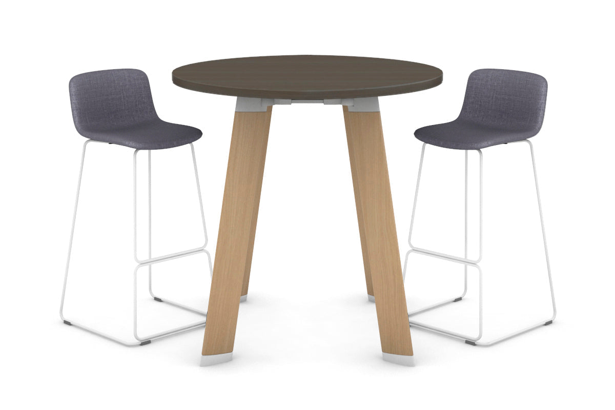Switch Round Counter Table Frame [800 mm] Jasonl Wood imprint leg dark oak 