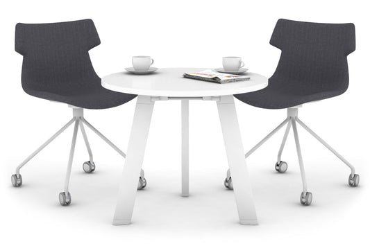 Switch Round Meeting Table [700 mm] Jasonl white leg white 