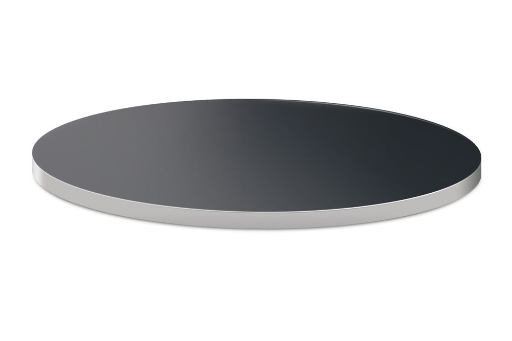 Table Top Brushed Aluminium-black  
