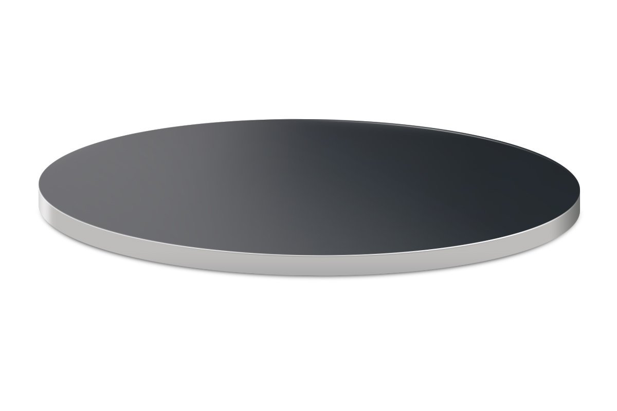 Table Top Brushed Aluminium Jasonl black 