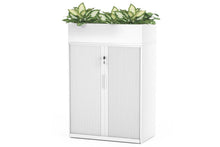  - Tambour Sliding Door Storage Cabinet Metal - 1025H x 900W - 1