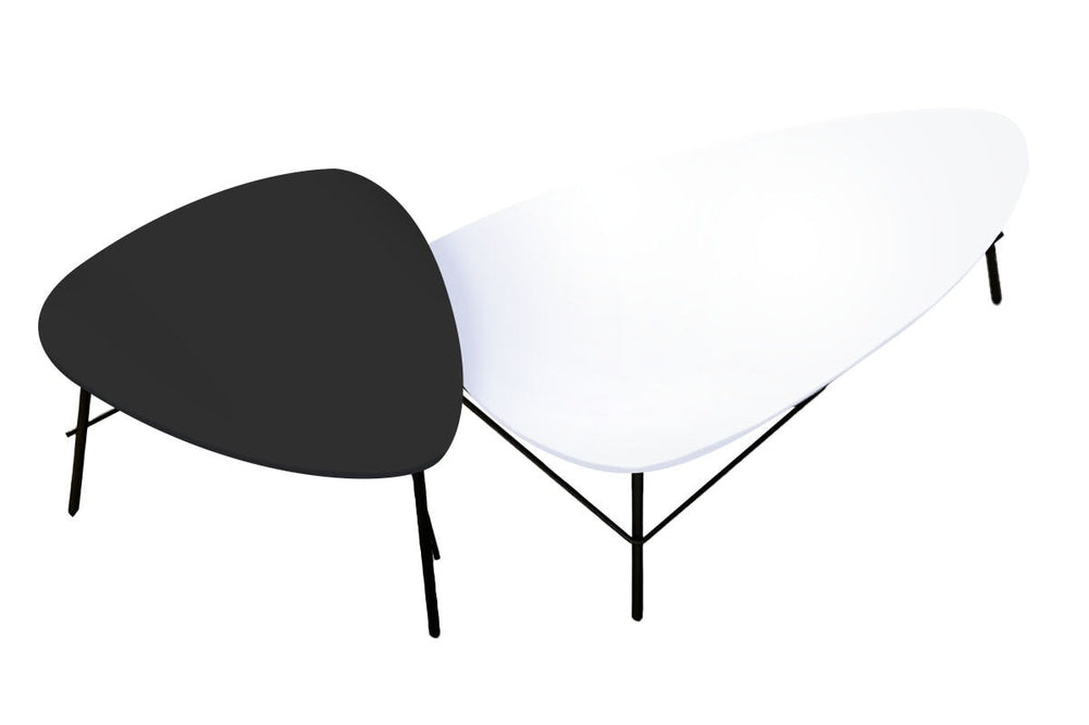 Tash Nest Coffee Table-white and black  